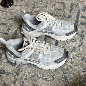 Nike Light Gray and White Sneakers